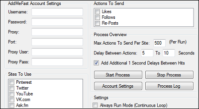 AddMeFast Bot Automatic Points Generator