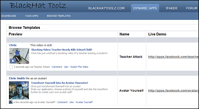 Viral Facebook Applications